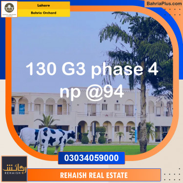 Residential Plot for Sale in Bahria Orchard, Lahore - (BP-255211)
