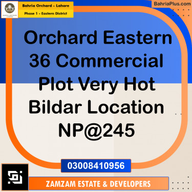 4 Marla Residential Plot for Sale in Phase 1 - Eastern District -  Bahria Orchard, Lahore - (BP-255253)