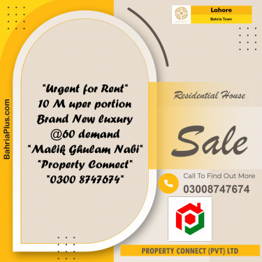 Residential House for Sale in Bahria Town, Lahore - (BP-255285)