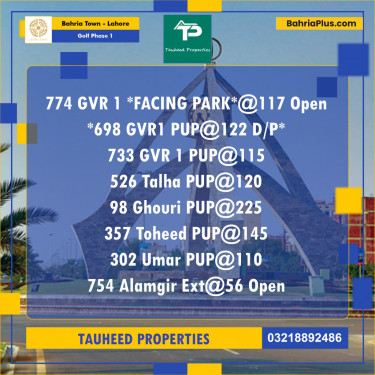 10 Marla Residential Plot for Sale in Golf Phase 1 -  Bahria Town, Lahore - (BP-255308)