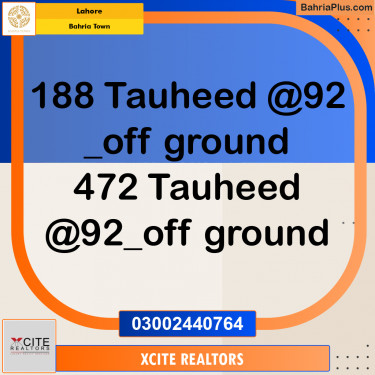 Residential Plot for Sale in Bahria Town, Lahore - (BP-255442)