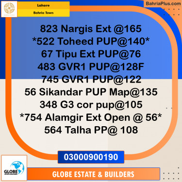 Residential Plot for Sale in Bahria Town, Lahore - (BP-255532)