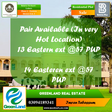 5 Marla Residential Plot for Sale in Phase 1 - Eastern District Ext. I -  Bahria Orchard, Lahore - (BP-255660)