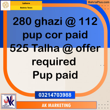 Residential Plot for Sale in Bahria Town, Lahore - (BP-255694)