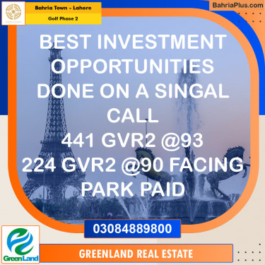 10 Marla Residential Plot for Sale in Golf Phase 2 -  Bahria Town, Lahore - (BP-255762)