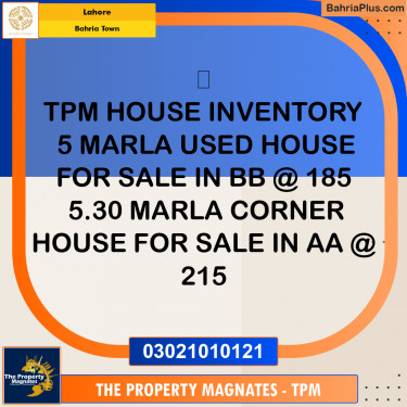 Residential House for Sale in Bahria Town, Lahore - (BP-255768)