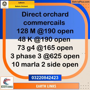 Commercial Plot for Sale in Bahria Orchard, Lahore - (BP-255800)