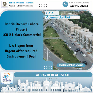 5 Marla Commercial Plot for Sale in Phase 2 - L Block Commercial -  Bahria Orchard, Lahore - (BP-256155)