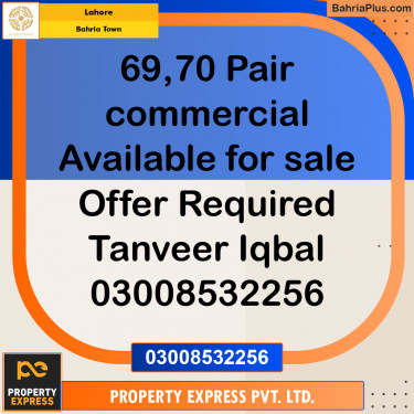 Commercial Plot for Sale in Bahria Town, Lahore - (BP-256188)