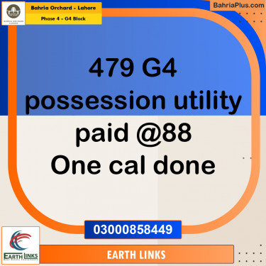 10 Marla Residential Plot for Sale in Phase 4 - G4 Block -  Bahria Orchard, Lahore - (BP-256283)