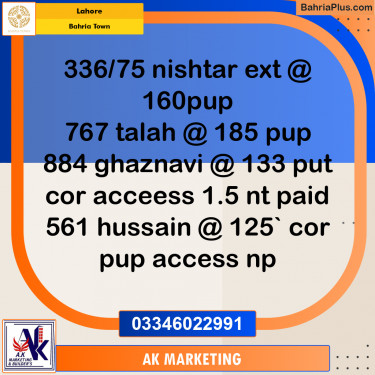 10 Marla Residential Plot for Sale in Bahria Town, Lahore - (BP-256381)