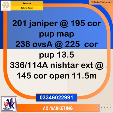 10 Marla Residential Plot for Sale in Bahria Town, Lahore - (BP-256383)