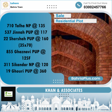Residential Plot for Sale in Bahria Town, Lahore - (BP-256441)