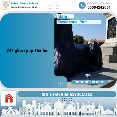 10 Marla Residential Plot for Sale in Sector F - Ghaznavi Block -  Bahria Town, Lahore - (BP-256469)