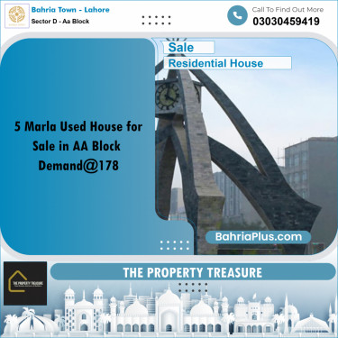 5 Marla Residential House for Sale in Sector D - AA Block -  Bahria Town, Lahore - (BP-256495)