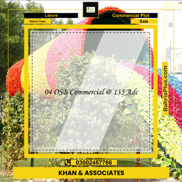 Commercial Plot for Sale in Bahria Town, Lahore - (BP-256542)