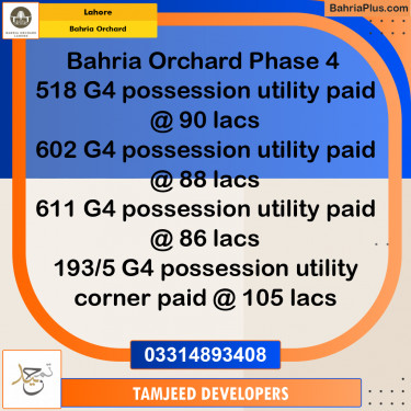 Residential Plot for Sale in Bahria Orchard, Lahore - (BP-256564)