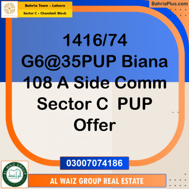 5 Marla Residential Plot for Sale in Sector C - Chambeli Block -  Bahria Town, Lahore - (BP-256584)