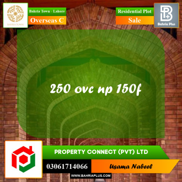 Residential Plot for Sale in Overseas C -  Bahria Town, Lahore - (BP-256617)
