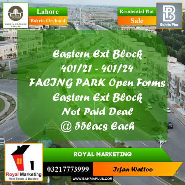 Residential Plot for Sale in Bahria Orchard, Lahore - (BP-256700)