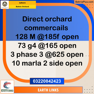 Commercial Plot for Sale in Bahria Orchard, Lahore - (BP-256712)