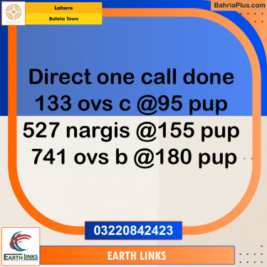 Residential Plot for Sale in Bahria Town, Lahore - (BP-256717)