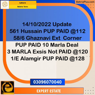 10 Marla Residential Plot for Sale in Bahria Town, Lahore - (BP-256881)