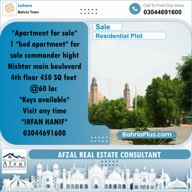 Residential Plot for Sale in Bahria Town, Lahore - (BP-257312)