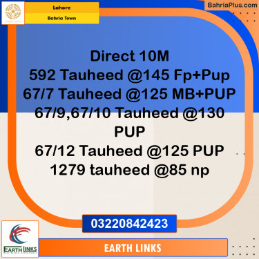 Residential Plot for Sale in Bahria Town, Lahore - (BP-257323)