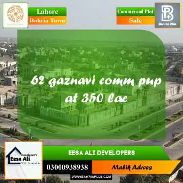 Commercial Plot for Sale in Bahria Town, Lahore - (BP-257354)