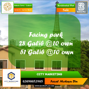 5 Marla Residential Plot for Sale in Sector G - Sarwar Block -  Bahria Town, Lahore - (BP-257367)