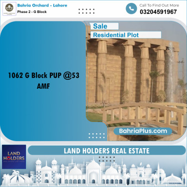 5 Marla Residential Plot for Sale in Phase 2 - G Block -  Bahria Orchard, Lahore - (BP-257512)