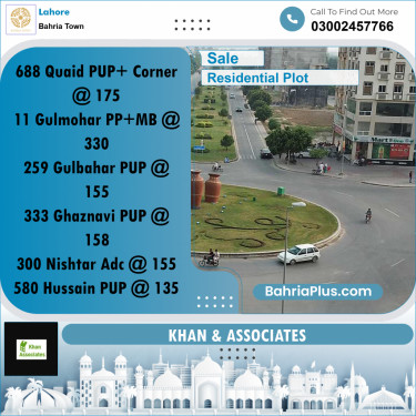 Residential Plot for Sale in Bahria Town, Lahore - (BP-257572)