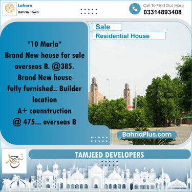 Residential House for Sale in Bahria Town, Lahore - (BP-257620)