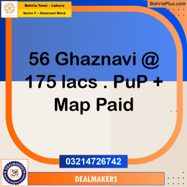 10 Marla Residential Plot for Sale in Sector F - Ghaznavi Block -  Bahria Town, Lahore - (BP-257649)