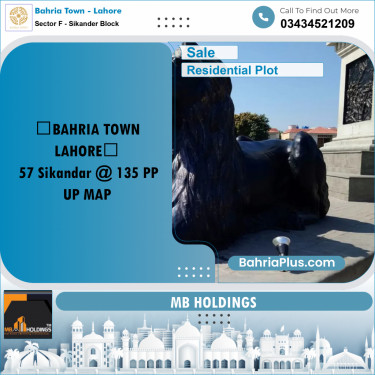 10 Marla Residential Plot for Sale in Sector F - Sikander Block -  Bahria Town, Lahore - (BP-257654)