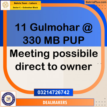 1 Kanal Residential Plot for Sale in Sector C - Gulmohar Block -  Bahria Town, Lahore - (BP-257793)