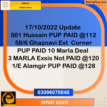 10 Marla Residential Plot for Sale in Bahria Town, Lahore - (BP-257889)