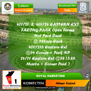 Residential Plot for Sale in Bahria Orchard, Lahore - (BP-257947)