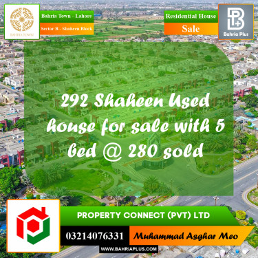 10 Marla Residential House for Sale in Sector B - Shaheen Block -  Bahria Town, Lahore - (BP-257961)