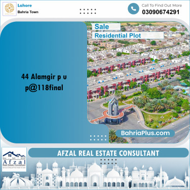 Residential Plot for Sale in Bahria Town, Lahore - (BP-258032)