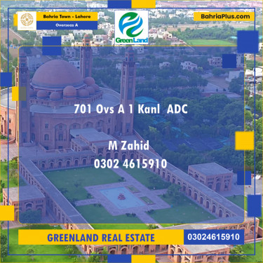 Residential Plot for Sale in Overseas A -  Bahria Town, Lahore - (BP-258068)