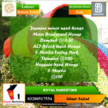Residential House for Sale in Bahria Town, Lahore - (BP-258090)