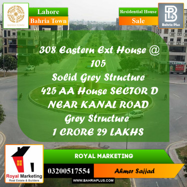 Residential House for Sale in Bahria Town, Lahore - (BP-258130)