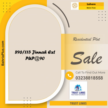 Residential Plot for Sale in Bahria Town, Lahore - (BP-258147)