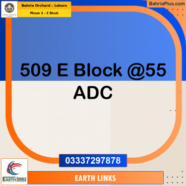 5 Marla Residential Plot for Sale in Phase 2 - E Block -  Bahria Orchard, Lahore - (BP-258221)