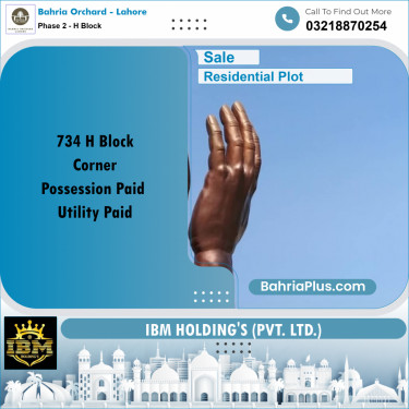5 Marla Residential Plot for Sale in Phase 2 - H Block -  Bahria Orchard, Lahore - (BP-258300)