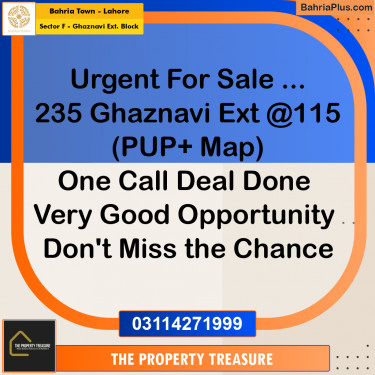 10 Marla Residential Plot for Sale in Sector F - Ghaznavi Ext. Block -  Bahria Town, Lahore - (BP-258302)