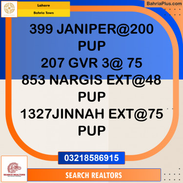 Residential Plot for Sale in Bahria Town, Lahore - (BP-258365)