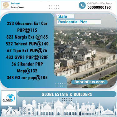 Residential Plot for Sale in Bahria Town, Lahore - (BP-258415)